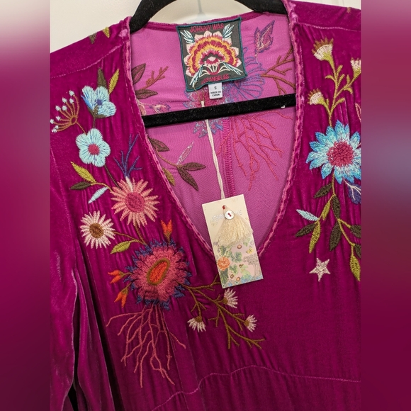 NWT Ulla Effortless Velvet Dress Size S - Picture 4 of 11